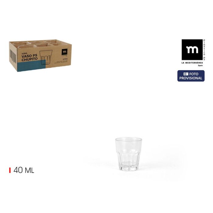 Vaso de chupito La Mediterránea (24 Unidades) 3 Vaso de chupito La Mediterránea (24 Unidades) 3