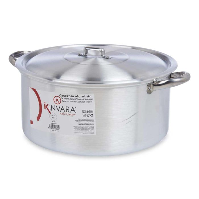 Cacerola de Aluminio Kinvara 30 cm 10 L - Apta Lavavajillas, Gas y Horno (6 Unidades) 1 Cacerola de Aluminio Kinvara 30 cm 10 L - Apta Lavavajillas, Gas y Horno (6 Unidades) 1