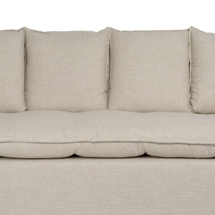 Sofá 4 Plazas Natural Tejido Salón 220 X 100 X 91 cm