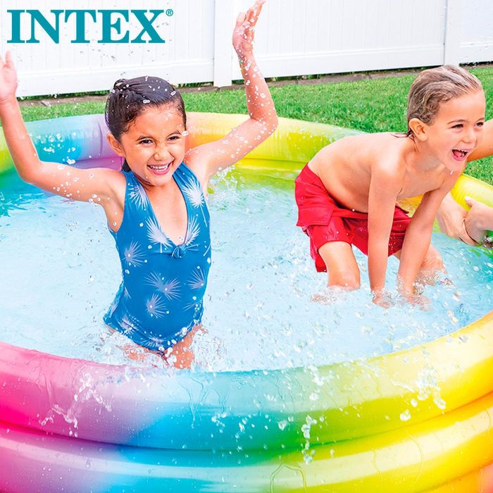 Piscina hinchable 3 aros multicolor (capacidad 581 litros) (+ 2 años) 168x38 cm 3 Piscina hinchable 3 aros multicolor (capacidad 581 litros) (+ 2 años) 168x38 cm 3