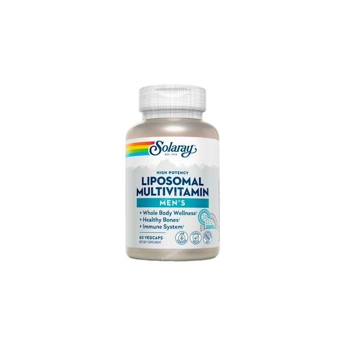 SOLARAY Multivitamínico Liposomal para Hombre, 60 Cápsulas Vegetales, Sin Hierro, Apoyo Energía e Inmunidad