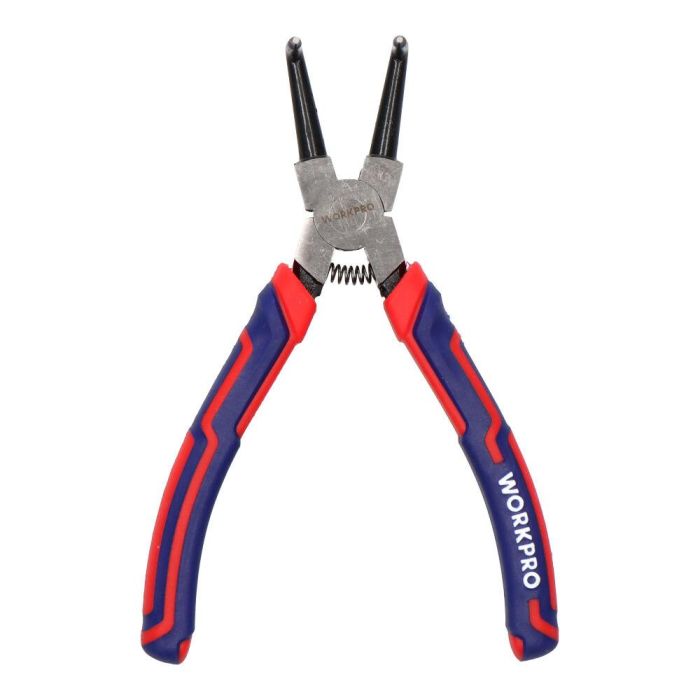 Workpro Alicates Curvos Arandelas Retención Exterior 180 mm Acero Cromo-Vanadio Mango Cómodo 0 Workpro Alicates Curvos Arandelas Retención Exterior 180 mm Acero Cromo-Vanadio Mango Cómodo 0
