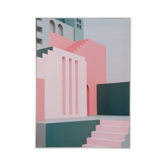 Cuadro Impresión Casas 2/M Decoración 50 X 3 X 70 cm