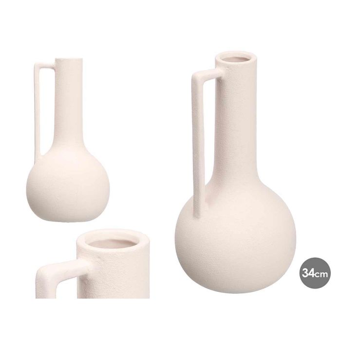 Giftdecor Jarrón Tinaja de Cerámica Blanco, 34.5 cm Alto x 18 cm Ancho, Base Ø11 cm, Boca Ø4.5 cm (4 Unidades) Giftdecor Jarrón Tinaja de Cerámica Blanco, 34.5 cm Alto x 18 cm Ancho, Base Ø11 cm, Boca Ø4.5 cm (4 Unidades)