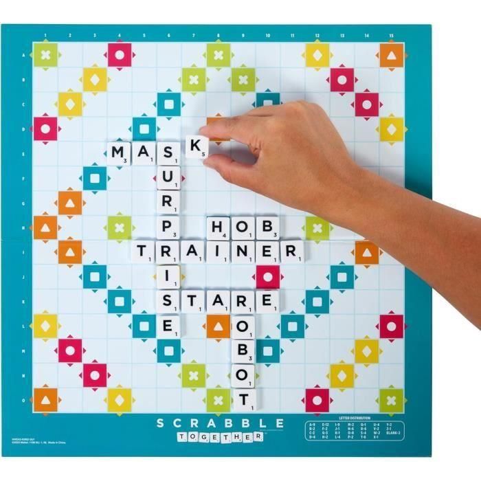 Mattel Games - Scrabble Clásico 2 en 1 con Tablero Reversible - Juego de Mesa - A partir de 8 años 3