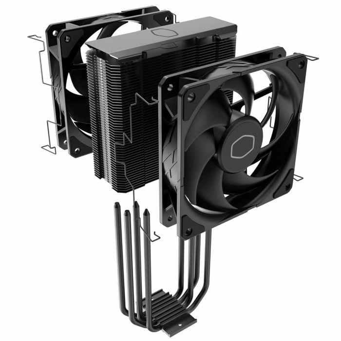 CoolerMaster Hyper 212 Black X Duo Refrigerador Aire CPU Doble Ventilador 12cm LGA 1700 AM4 AM5 Negro 6
