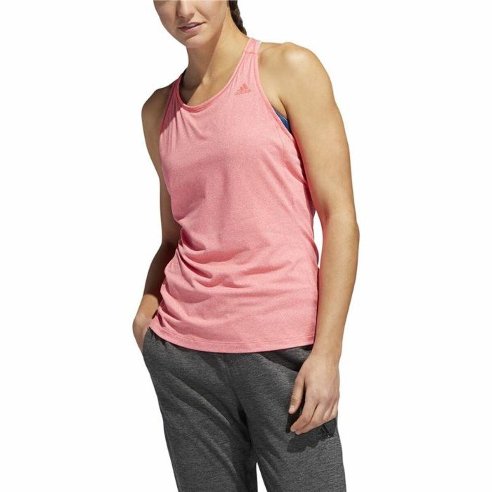Camiseta para Mujer sin Mangas Adidas 3 Stripes Tank Rosa XS 4