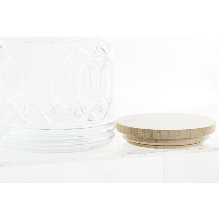 Bote Basicos DKD Home Decor Transparente Natural 13.6 x 15 x 13.6 cm (12 Unidades) 1 Bote Basicos DKD Home Decor Transparente Natural 13.6 x 15 x 13.6 cm (12 Unidades) 1