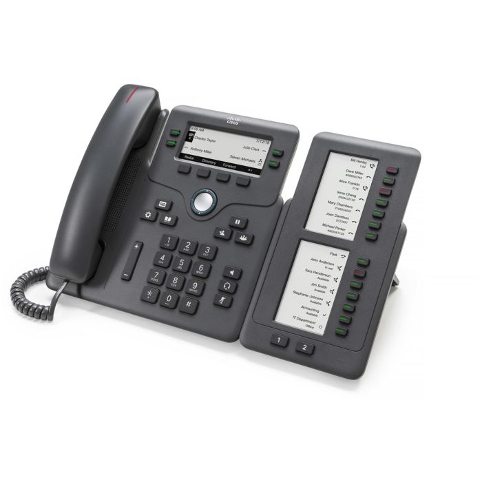 Cisco KEM FOR 6800 CP-68KEM-3PCC= Módulo de expansión de teclas para teléfonos IP 6800, Gris