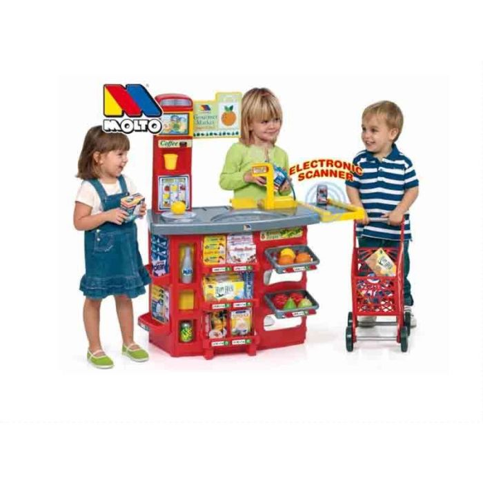 Supermercado con 20 accesorios y carrito de la compra. scanner con sonido.103 cm 6 Supermercado con 20 accesorios y carrito de la compra. scanner con sonido.103 cm 6