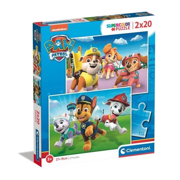 Clementoni CLE1685227706728 Puzzles 2x20 piezas Patrulla Canina 2 Clementoni CLE1685227706728 Puzzles 2x20 piezas Patrulla Canina 2