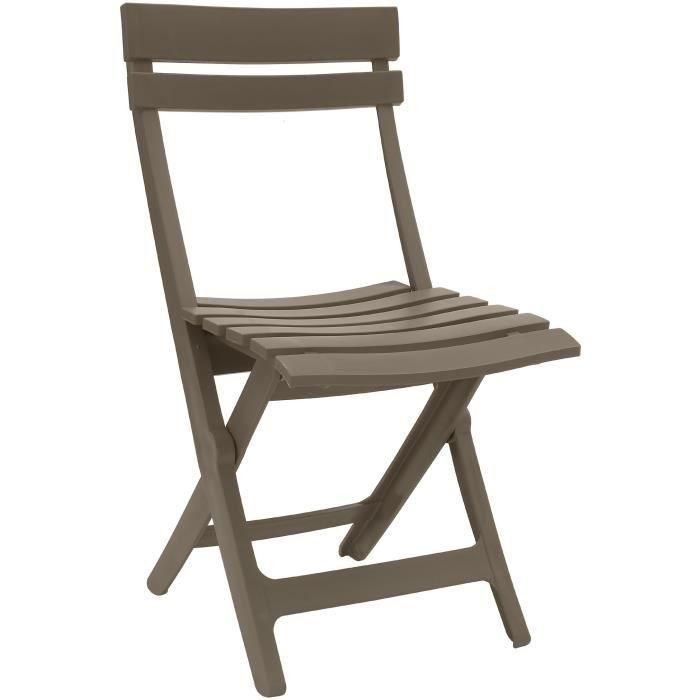 Silla plegable GROSFILLEX Miami - Taupe Silla plegable GROSFILLEX Miami - Taupe
