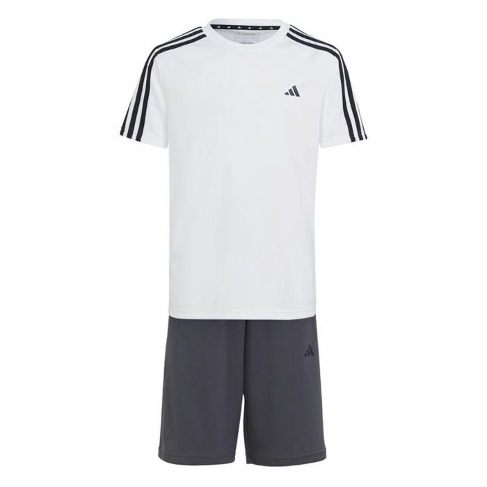 Conjunto Deportivo para Niños Adidas Essentials Blanco Negro 7-9 Años 0 Conjunto Deportivo para Niños Adidas Essentials Blanco Negro 7-9 Años 0
