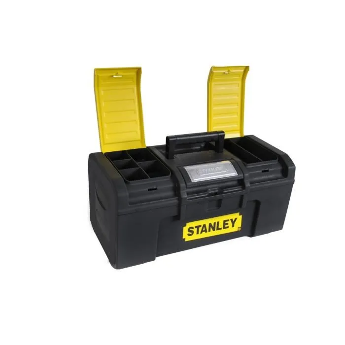 Stanley Caja de herramientas vacía 60cm con apertura de 1 mano, TOUCHLATCH, 2 organizadores de tapa 3
