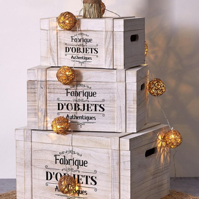 Home Deco Factory Guirnalda 8 LED Ratán 148cm 4 Home Deco Factory Guirnalda 8 LED Ratán 148cm 4