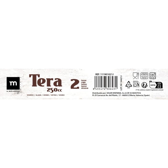 Set 2 Mugs 250Ml "Tera" (24 Cajas) 8