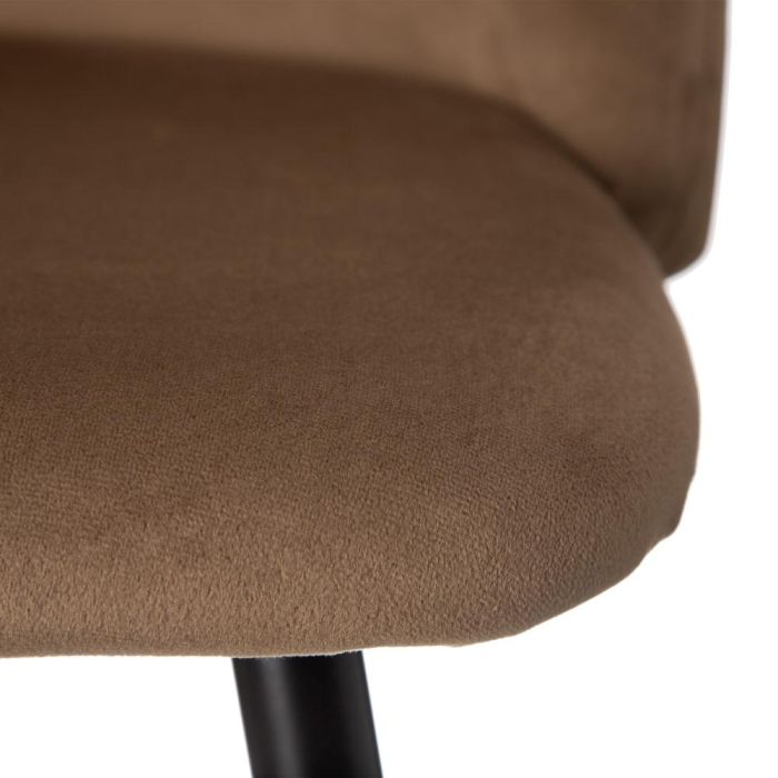 Taburete Alto Marrón Tejido-Metal Salón 40,20 X 48,20 X 102