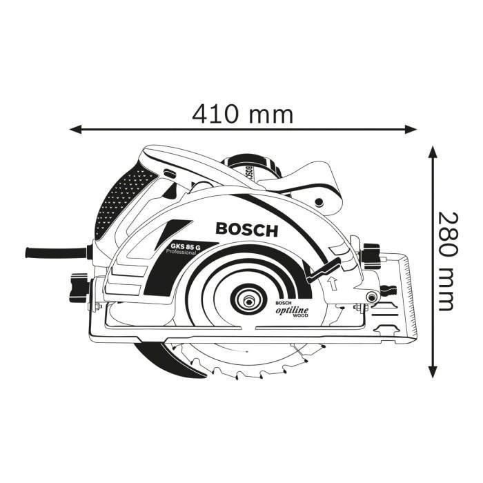Bosch Professional 060157A900 Sierra circular GKS 85G 2 Bosch Professional 060157A900 Sierra circular GKS 85G 2
