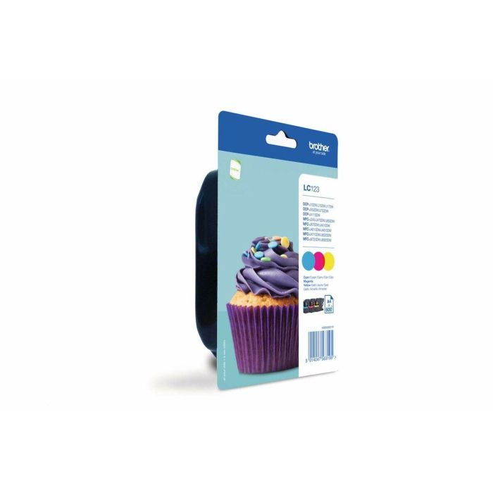 Brother LC123RBWBP Pack 3 Cartuchos de Tinta Color (C, Y, M) para MFC-J4510DW, MFC-J4410DW, MFC-J4610DW 1 Brother LC123RBWBP Pack 3 Cartuchos de Tinta Color (C, Y, M) para MFC-J4510DW, MFC-J4410DW, MFC-J4610DW 1
