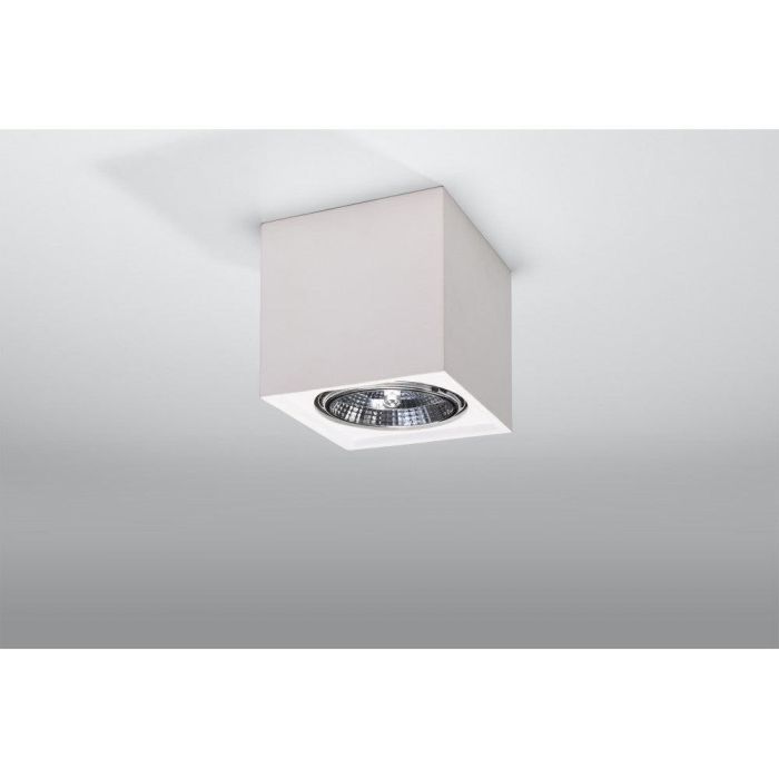 Lámpara de Techo Seida SOL-SL.0850 Plafón Cerámico Cuadrado para Iluminación de Interiores, Diseño Único y Puntos de Luz Originales 1