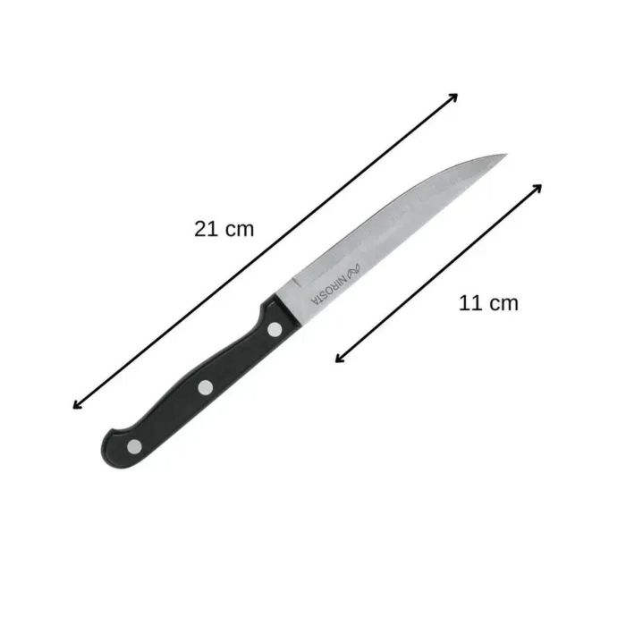 Nirosta FAC1694824931585 - Juego de 6 Cuchillos de Carne de Acero Inoxidable - 21 cm 1 Nirosta FAC1694824931585 - Juego de 6 Cuchillos de Carne de Acero Inoxidable - 21 cm 1