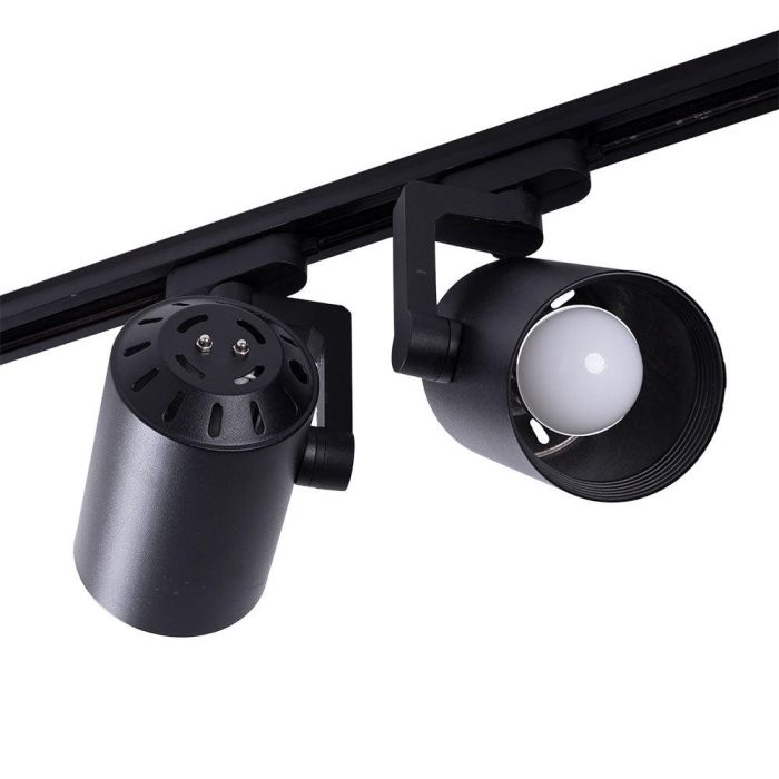 Pack 2 Foco de Carril Monofásico E27 PAR30/A65 - Negro 1 Pack 2 Foco de Carril Monofásico E27 PAR30/A65 - Negro 1