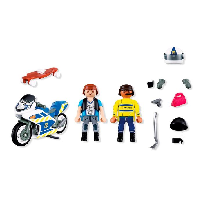Playmobil Set de Juego Persecución en Moto City Action 72079 con Policía y Ladrón - Figura de Acción en Español 2 Playmobil Set de Juego Persecución en Moto City Action 72079 con Policía y Ladrón - Figura de Acción en Español 2