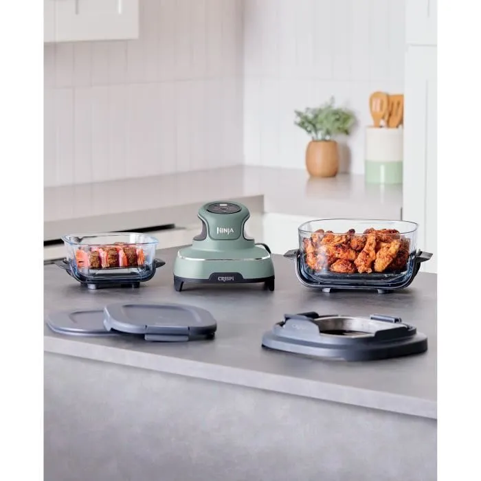 Ninja Freidora Portátil sin Aceite CRISPI NIN0622356317634 Recipientes 1.4L y 3.8L 4 Programas 1700W Salvia 2