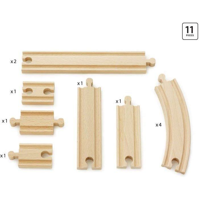BRIO World - 33401 - Caja de debutantes Evolution - 11 rieles - Juguete de madera 3 BRIO World - 33401 - Caja de debutantes Evolution - 11 rieles - Juguete de madera 3