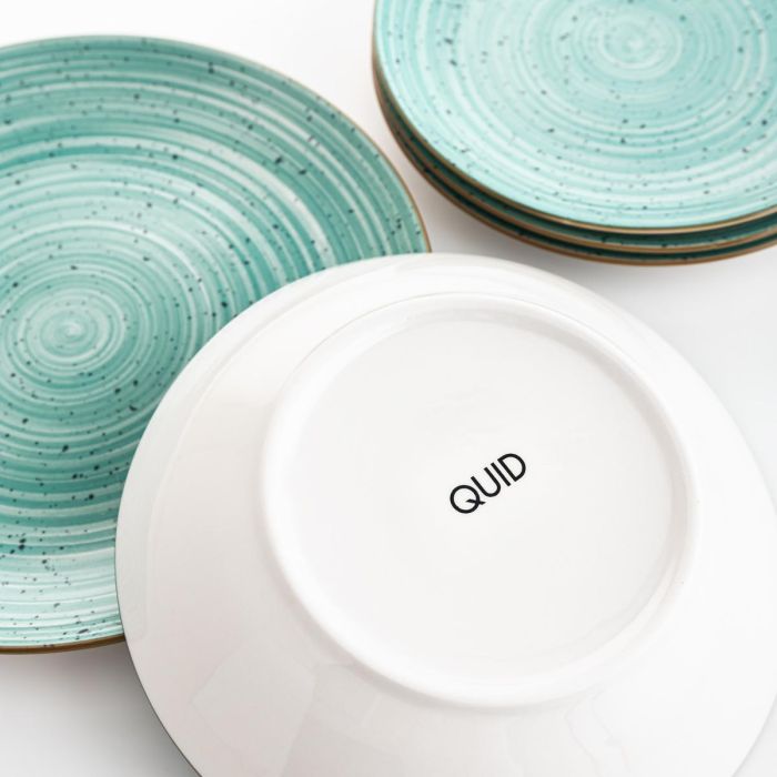 Quid Vajilla Porcelana Montreal Turquesa 18 Piezas para 6 Personas Apto Lavavajillas Microondas 4 Quid Vajilla Porcelana Montreal Turquesa 18 Piezas para 6 Personas Apto Lavavajillas Microondas 4