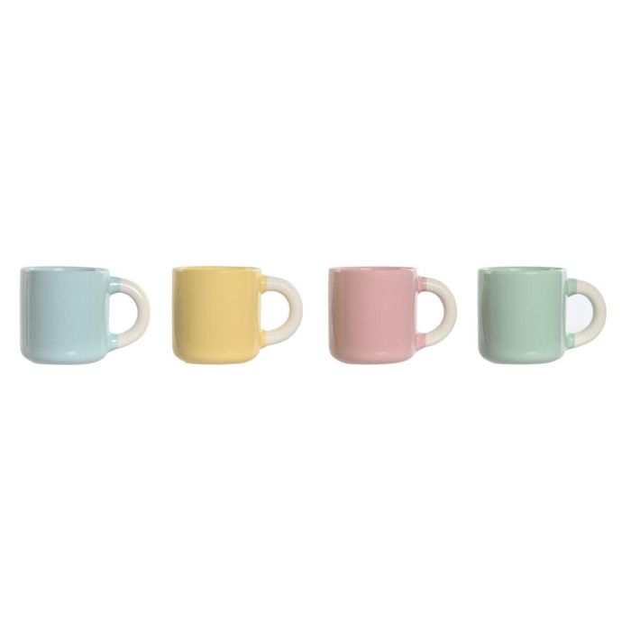 Cafe Scandi DKD Home Decor Rosa Azul 5.8 x 6.2 x 6 cm Set de 4