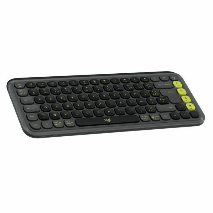 Teclado Inalámbrico Logitech Pop Icon Keys Gris oscuro AZERTY Teclado Inalámbrico Logitech Pop Icon Keys Gris oscuro AZERTY