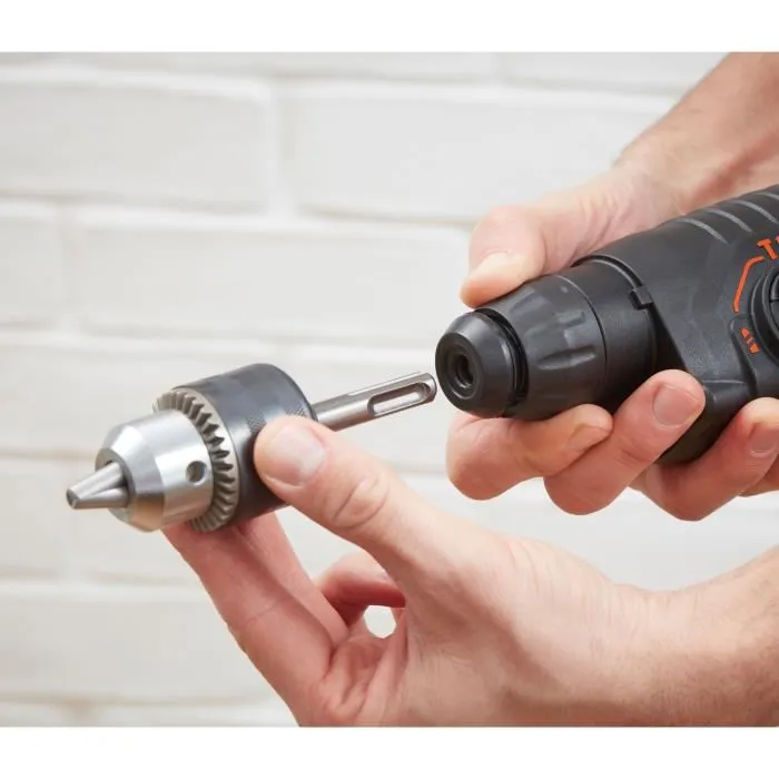 Black+Decker Martillo SDS-Plus BEHS01K-QS 650W 3 Modos Portabrocas SDS Plus, Velocidad Variable, Incluye Maletín y Accesorios 5