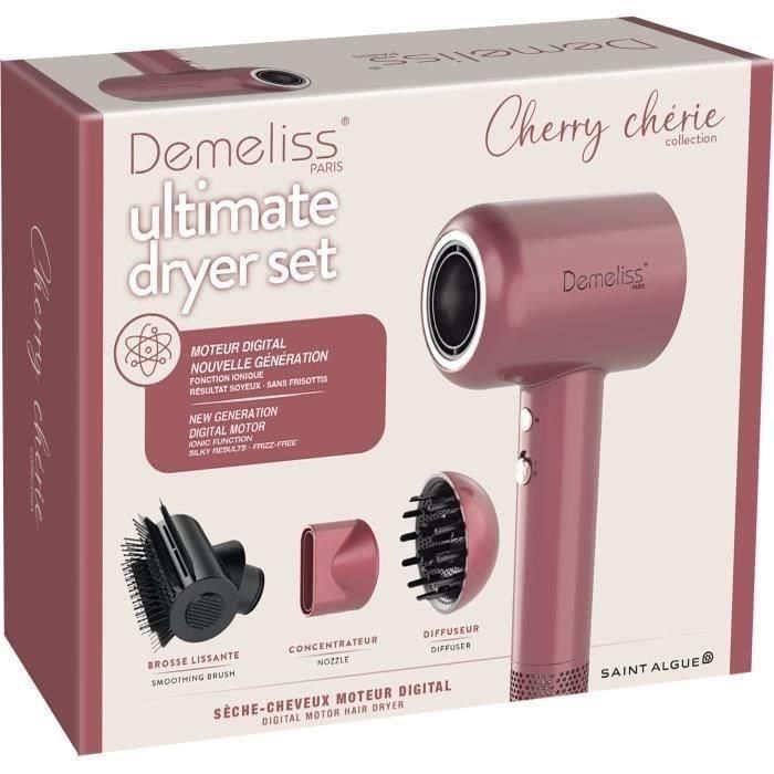 Demeliss DEM3666085213765 Secador de pelo Ultimate Dryer Set con difusor magnético 1600W - Cherry Chérie 5