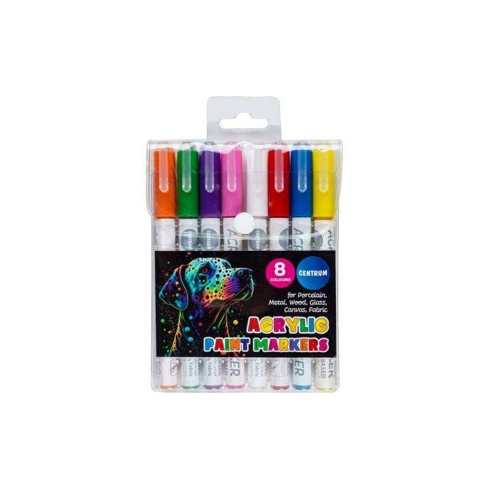 Rotulador Acrilico Centrum Estuche De 8