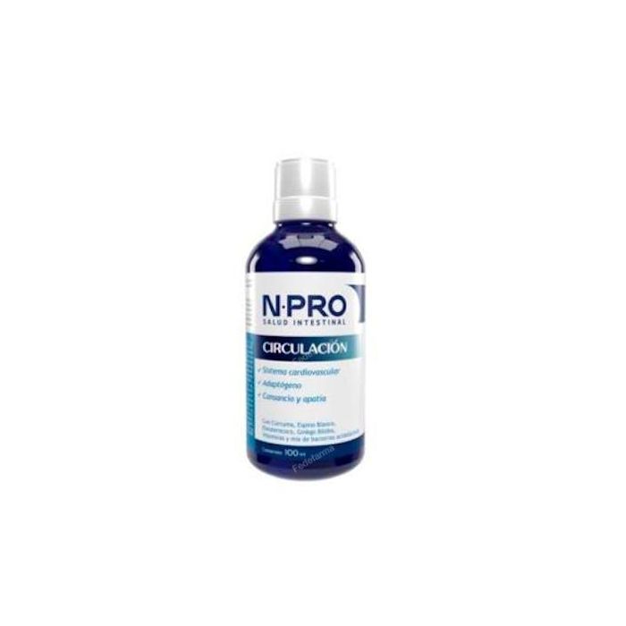 NPRO Circulacion 100 Ml Ginkgo Biloba, Eleuterococo, Centella Asiática, Fito-Psicobiótico, Vegano, Sin Gluten ni Lactosa