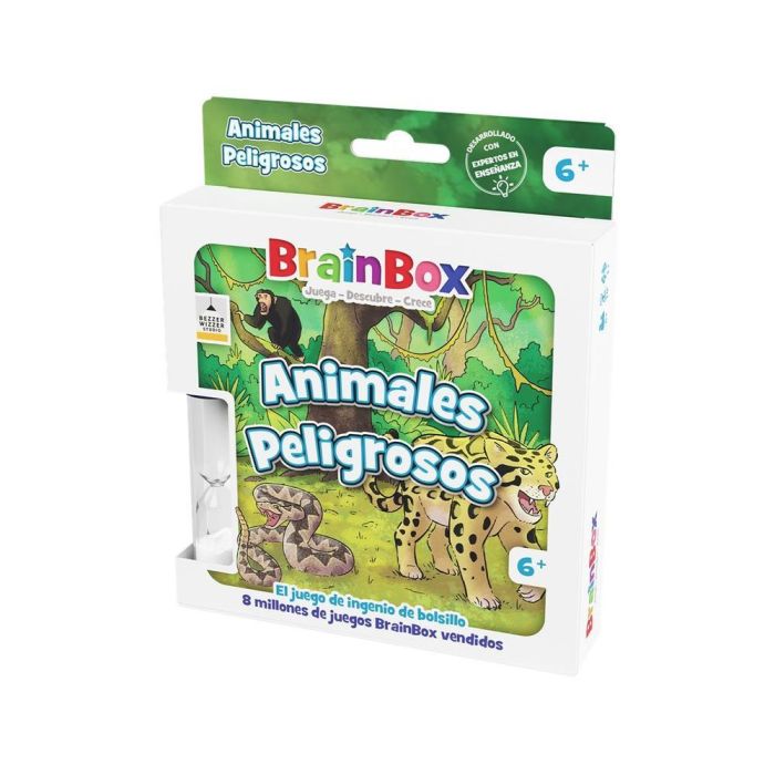 Brainbox Juego de Mesa Pocket Animales Peligrosos BZWBB02ES Colección Brain Box Juego Visual de Memoria para Niños y Adultos 0 Brainbox Juego de Mesa Pocket Animales Peligrosos BZWBB02ES Colección Brain Box Juego Visual de Memoria para Niños y Adultos 0