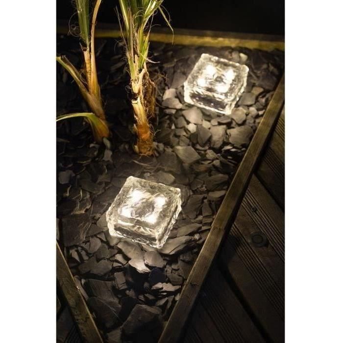 Cubo de hielo solar GALIX G4475 - 4 LED - Al. 10 cm Cubo de hielo solar GALIX G4475 - 4 LED - Al. 10 cm