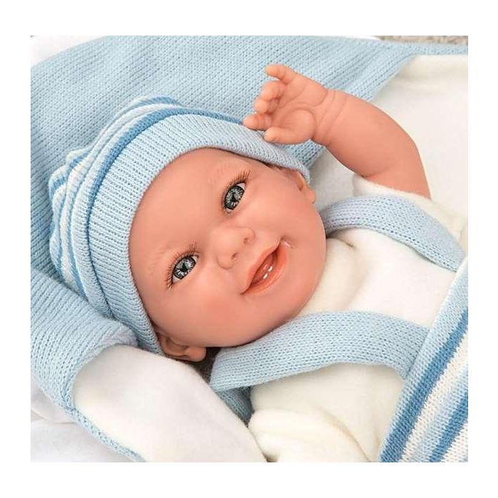 Muñeca elegance babyto azul con manta incluye chupete (muñeco de peso)35 cm 9 Muñeca elegance babyto azul con manta incluye chupete (muñeco de peso)35 cm 9