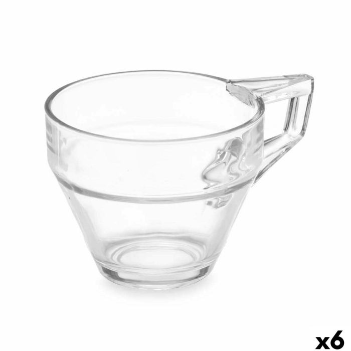 Taza de café y té Vivalto ZLQ02/BHA6 Transparente Vidrio 199 ml (6 Unidades)