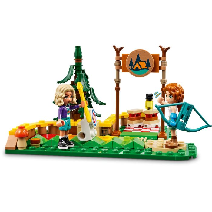 LEGO 42622 Campamento Aventura: Área Tiro Con Arco con mini personajes Autumn y Nova y diana que cae 5