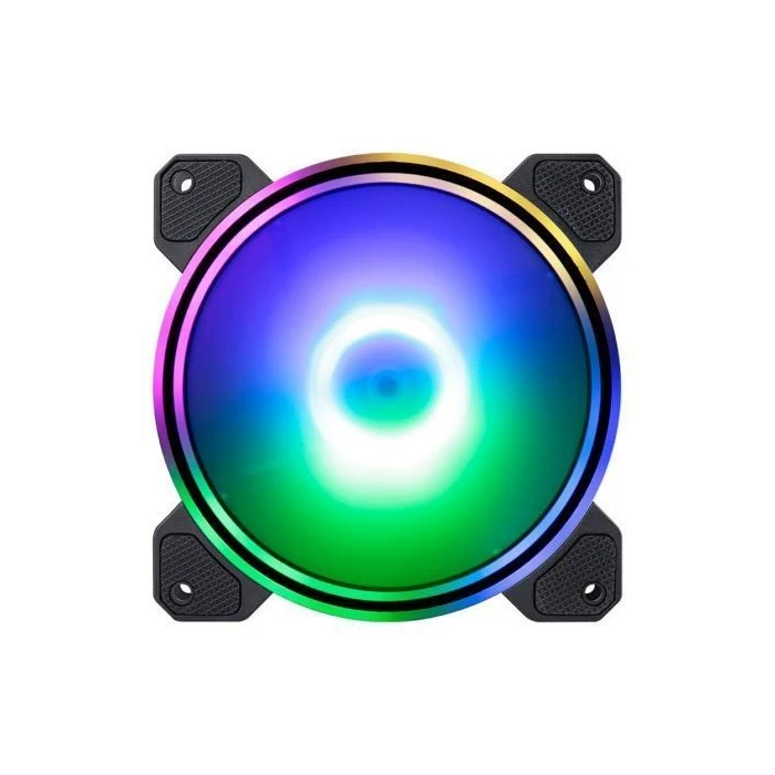 Hiditec Ventilador N9-ARGB 12cm Doble Anillo Iluminación ARGB Rainbow 1