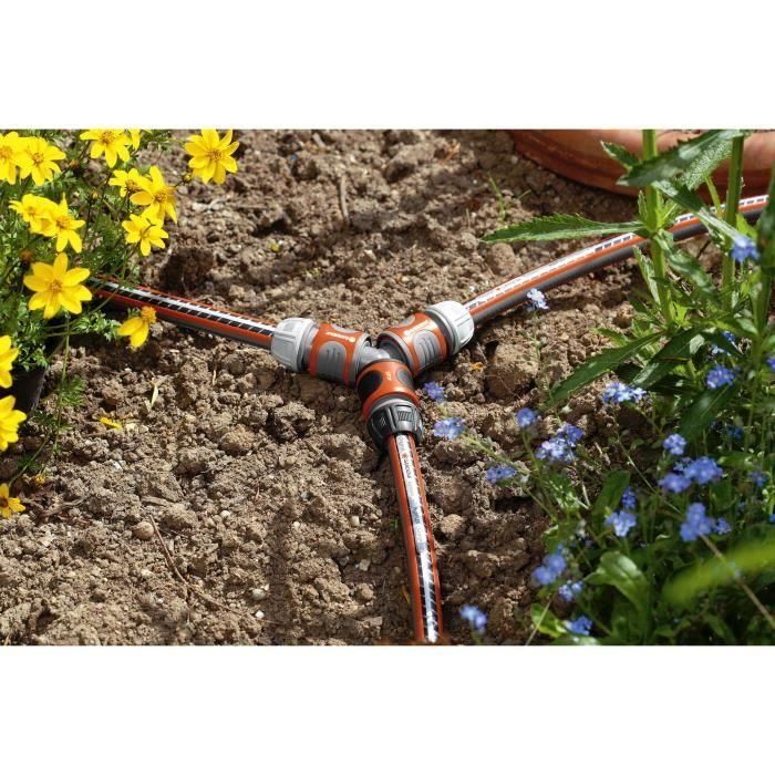 Gardena 18287-20 Kit de derivación para ramal de manguera 13mm (1/2'') y 15mm (5/8''), 3 conectores de riego, conector en Y 2 Gardena 18287-20 Kit de derivación para ramal de manguera 13mm (1/2'') y 15mm (5/8''), 3 conectores de riego, conector en Y 2