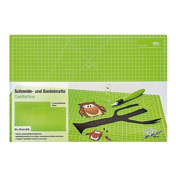 WEDO Cutting Mat CM 45 apfelgrün Schneidematte 450x300x3mm 3