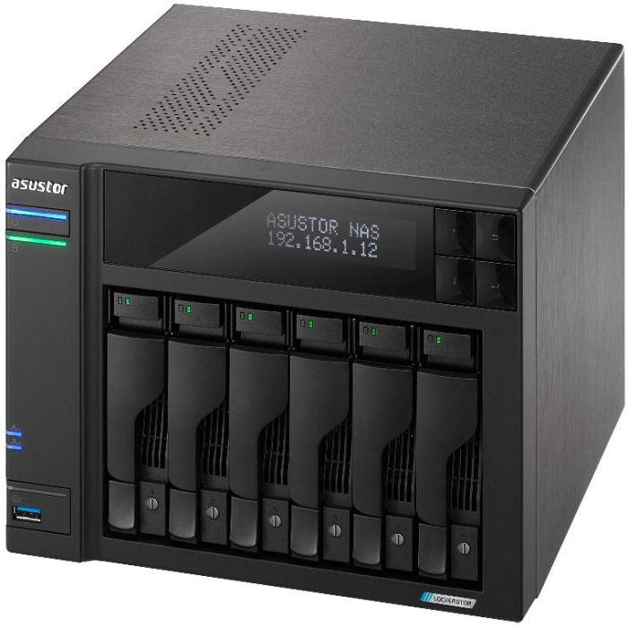 Asustor LOCKERSTOR 6 Servidor NAS Tower 6 Bahías Intel Celeron N5105 8GB DDR4 Dual 2.5GbE 3
