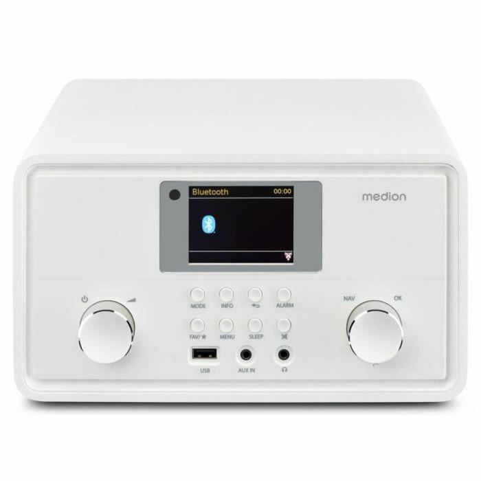 Medion MED1717434079310 Radio por Internet DAB+ Bluetooth 2 x 10 W RMS Blanco 3 Medion MED1717434079310 Radio por Internet DAB+ Bluetooth 2 x 10 W RMS Blanco 3