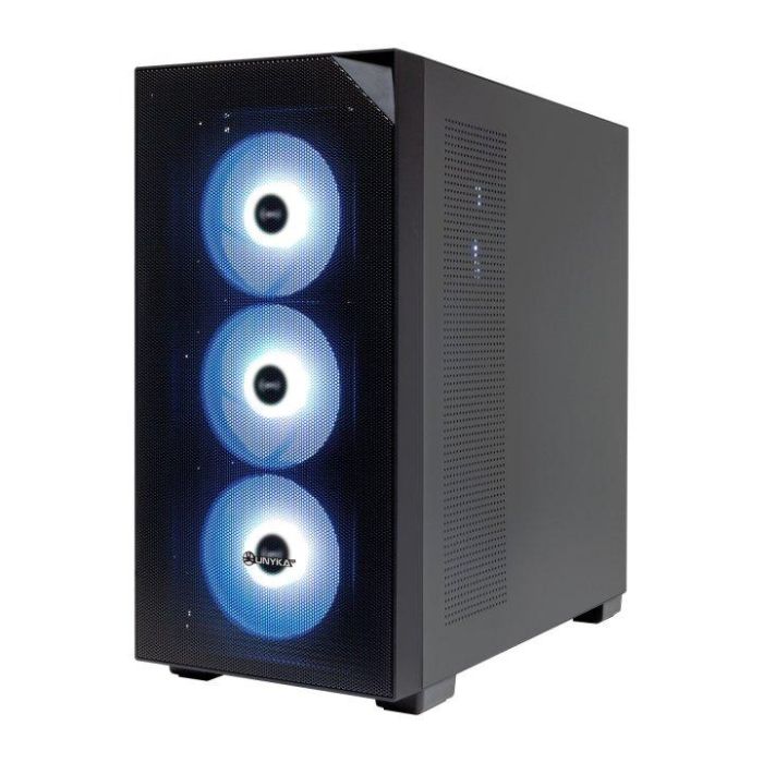 Unykach Caja Gaming Revelat Mesh Black ARGB Midi Tower con 4 Ventiladores y Vidrio Templado para PC 6 Unykach Caja Gaming Revelat Mesh Black ARGB Midi Tower con 4 Ventiladores y Vidrio Templado para PC 6