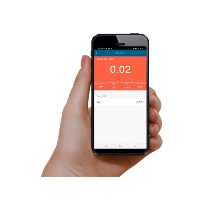 WOOX R6169 Enchufe Inteligente con Monitorizacion de Energia EU, Listo para Matter, Control por Voz y App sin Hub