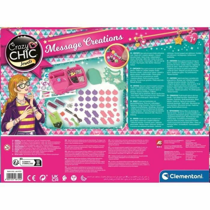 Clementoni CLEM18729 Crazy Chic: Kit de Creación de Joyas y Accesorios para 7+ Años 1 Clementoni CLEM18729 Crazy Chic: Kit de Creación de Joyas y Accesorios para 7+ Años 1
