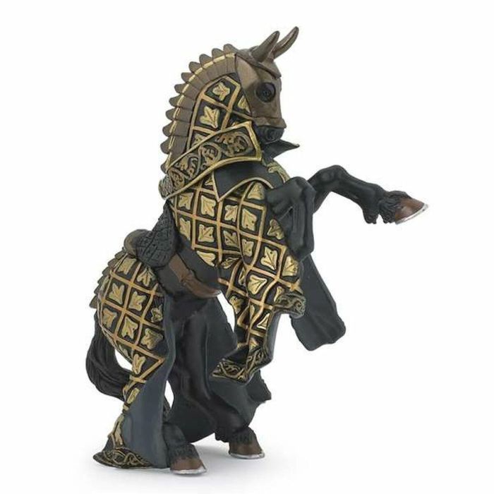 Figura caballo maestro de armas toro negro 15x6x9cm Figura caballo maestro de armas toro negro 15x6x9cm